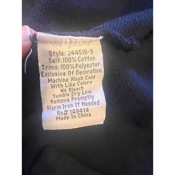 Johnny Was Cleo Blue Navy Embroidered Heavy Coat Sister Jacket Open Large - Picture 13 of 13